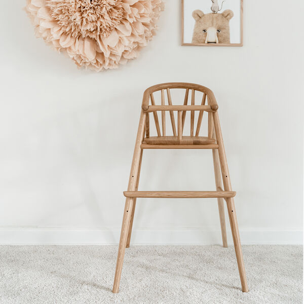 Saga Highchair, oak, OAKLINGS