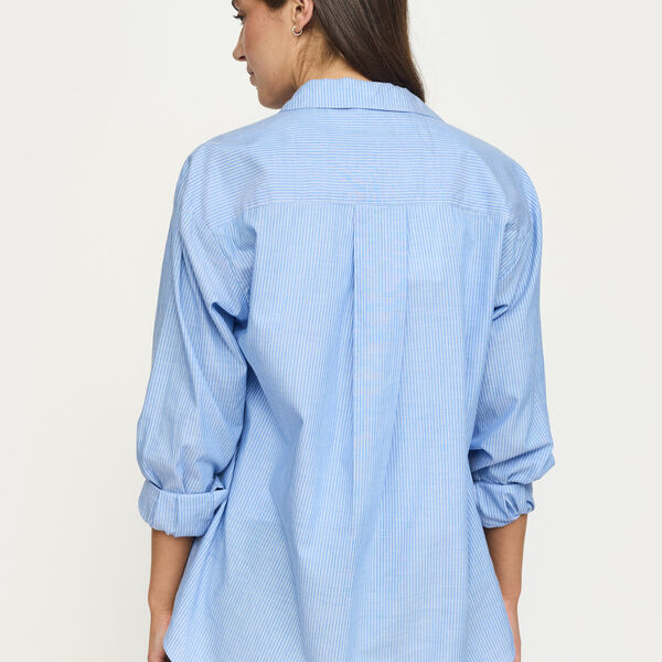 SRVeronica Striped Shirt, stripe blue bonnet, Soft Rebels