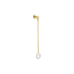 Meteorite Stud, gold plated, The Earring Shop