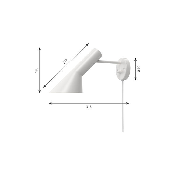 AJ Wall Lamp, white AJ Wall Lamp, white, Louis Poulsen