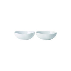 White Fluted Oval Bowl 37 cl, 2 pcs, Royal Copenhagen