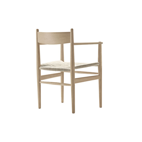 CH37 Dining Chair, white oiled oak/natural, Carl Hansen & S&oslash;n