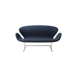 Swan Sofa™ 3321 2-seater Sofa, blue, Fritz Hansen