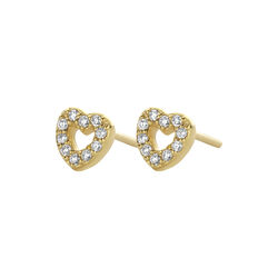 DEVOTION EARRING, gold/diamond, Spirit Icons