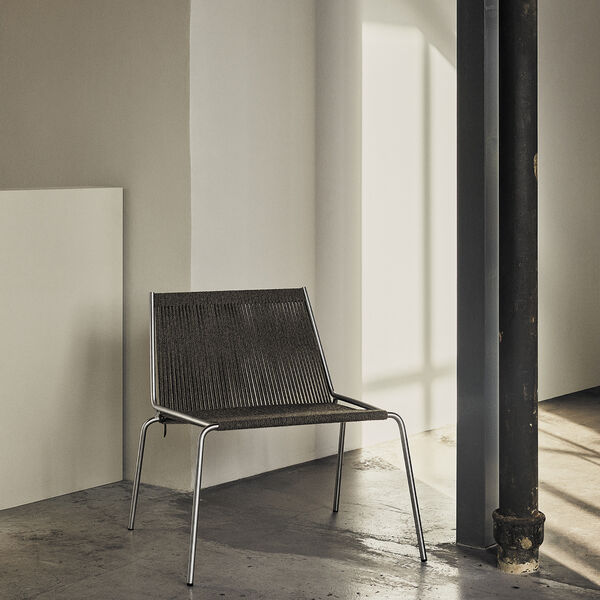 Noel Lounge Chair, steel/dark grey, Thorup Copenhagen