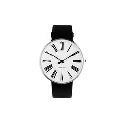Roman Wrist Watch, white/steel/black, Arne Jacobsen Watches