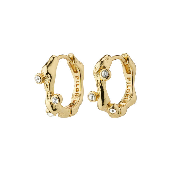 HERMIONE Crystal Earrings, gold plated, Pilgrim