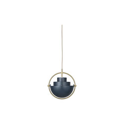 Multi-Lite Pendant, midnight blue/brass, GUBI