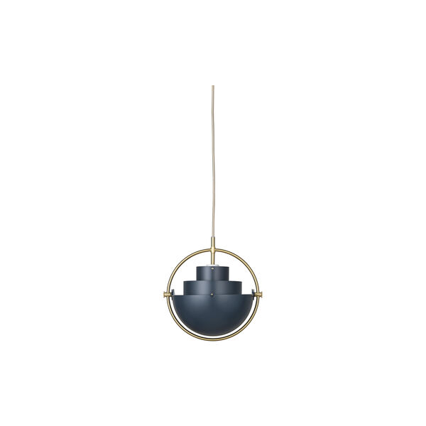 Multi-Lite Pendant, midnight blue/brass, GUBI