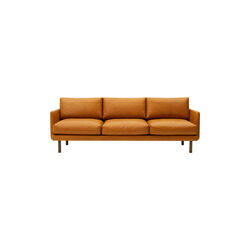 Emo 3 Seater Sofa, SemiAni Cognac/r&oslash;get eg, Bruunmunch Furniture