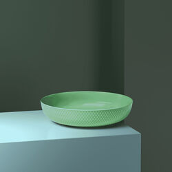Rhombe Color Serving Bowl, green, Lyngby Porcelæn
