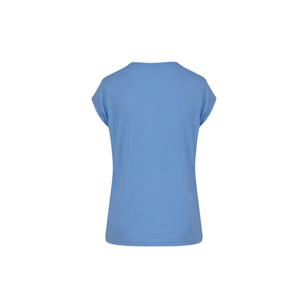 CC Heart Basic V-Neck T-Shirt, bright sky blue, Coster Copenhagen