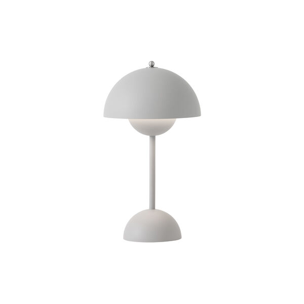 Flowerpot VP9 Portable Table Lamp, matt light grey Flowerpot VP9 Portable Table Lamp, matt light grey, &Tradition