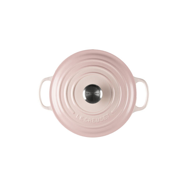 Signature round cast iron pot &Oslash; 20 cm, shell pink, Le Creuset