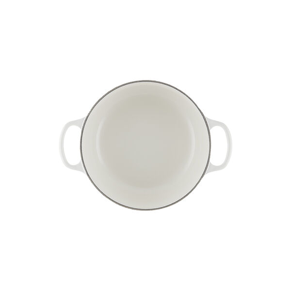 Signature round cast iron pot &Oslash; 20 cm, white, Le Creuset