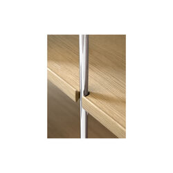Alima NDS6 | Chrome/Oak | Shelving System, &Tradition