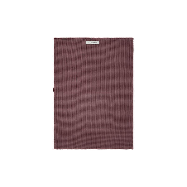 Tea towel waffle, rusty brown, Stilleben