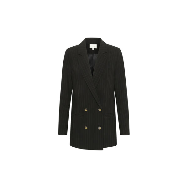 JoelleGZ Pinstripe Blazer | Black Pinstripe