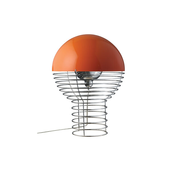 Wire Table Lamp, orange Wire Table Lamp, orange, Verpan