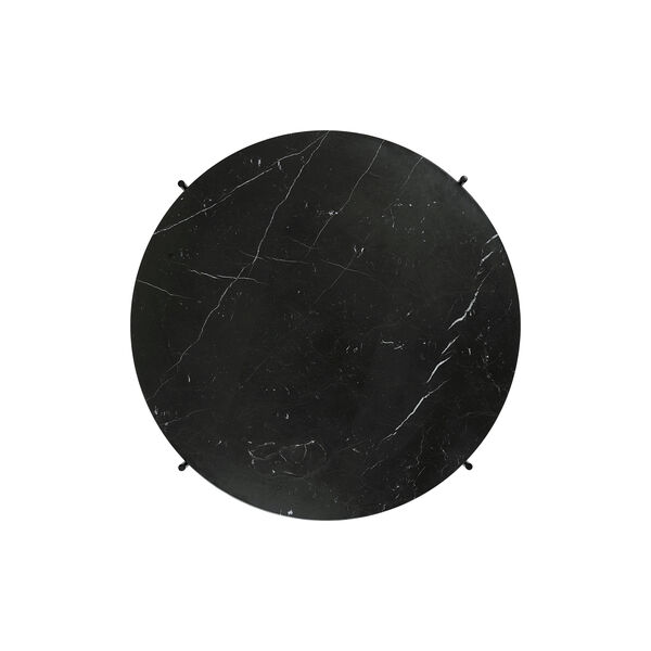 TS Coffee Table &Oslash;80, black marquina marble, GUBI