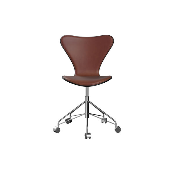 Series 7&trade; 3117 Front Upholstered Office Chair, Grace Chestnut, Fritz Hansen