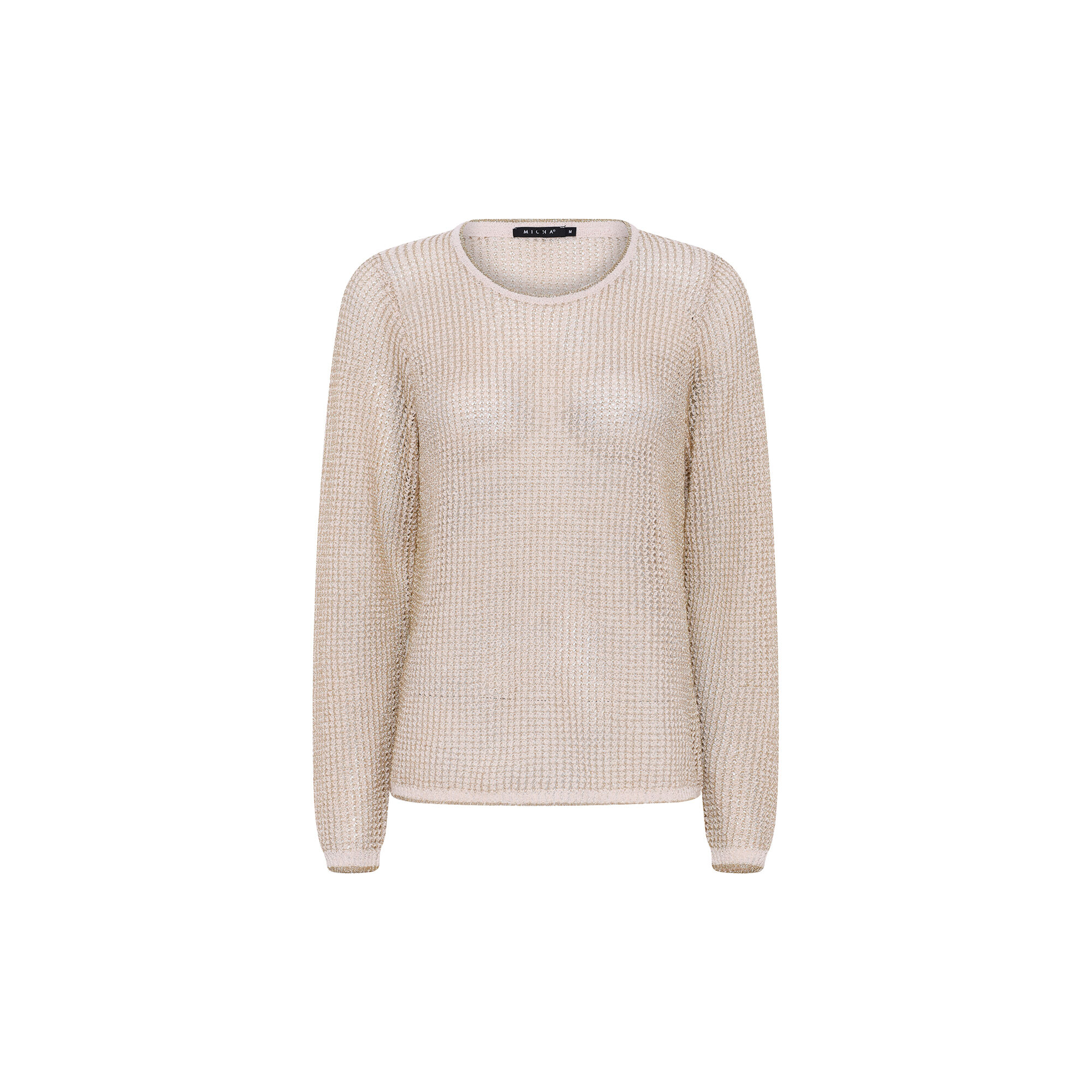 Gold knit jumper top