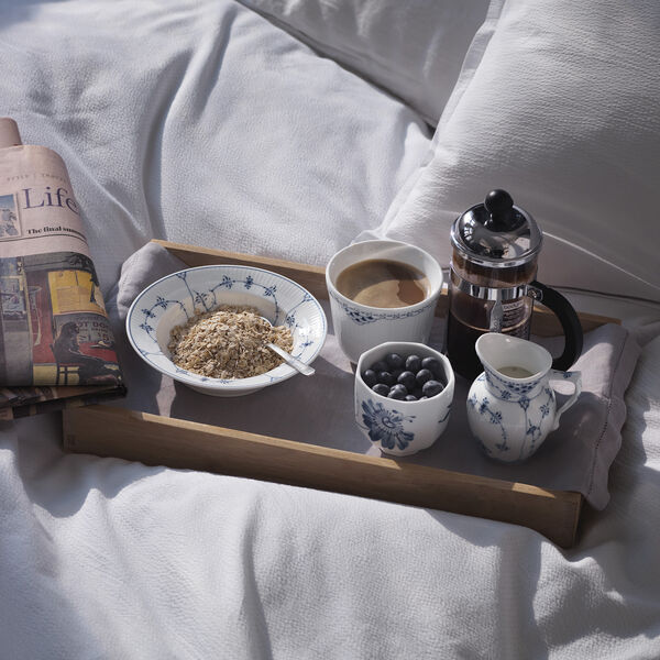 Blue Fluted Plain Deep Plate Ø 17 cm, Royal Copenhagen