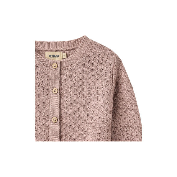 Knit Cardigan Magnella, dry rose, Wheat