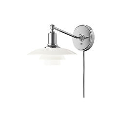 PH 2/1 Wall Lamp, chrome, Louis Poulsen