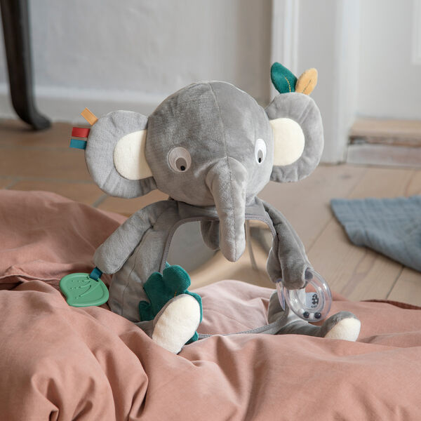 Finley the Elephant Activity Toy, grey, Sebra
