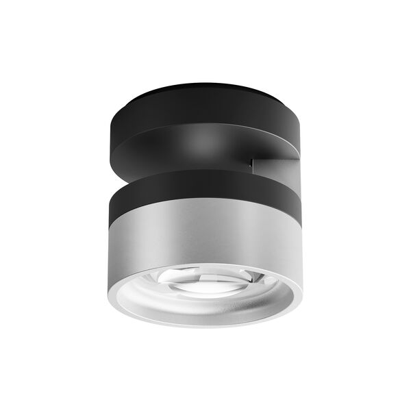 BLADE C1 SLIM Ceiling Light, matt black/satin silver, LIGHT-POINT