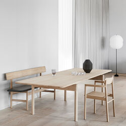 Post Table 225 cm, soap treated oak, Fredericia Furniture