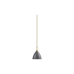 Bestlite BL9 Pendant, grey semi matt/brass, GUBI