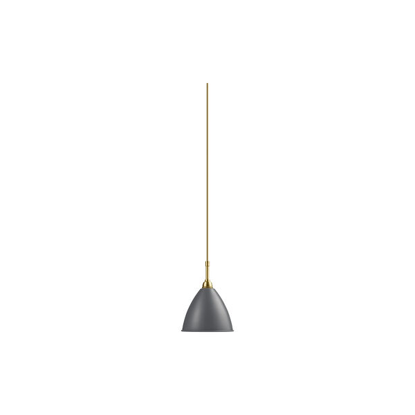 Bestlite BL9 Pendant, grey semi matt/brass, GUBI
