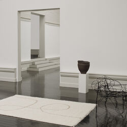 Astral Spiral Rug, camel, Linie Design