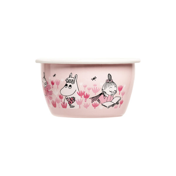 Girls Enamel Bowl, pink, Muurla