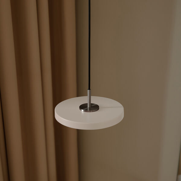 Asteria Micro Pendant, pearl white/steel, UMAGE