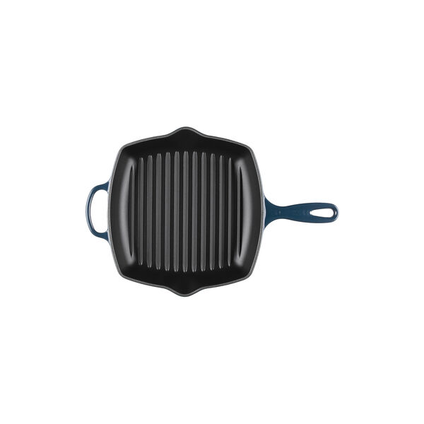 Signature cast iron square grillit 26 cm, nuit, Le Creuset