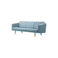 FF2003 No. 1 Sofa 3P 206 cm, mood 3103/smoked oak stained, Fredericia Furniture
