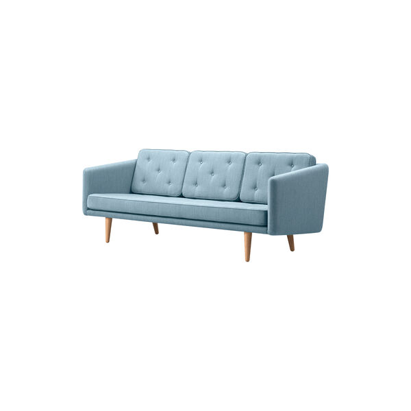 FF2003 No. 1 Sofa 3P 206 cm, mood 3103/smoked oak stained, Fredericia Furniture