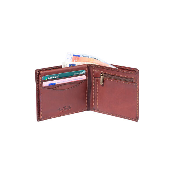 Billfold, dark brown, Tony Perotti