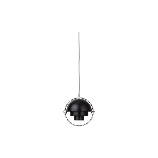 Multi-Lite Pendant, black semi matt/chrome, GUBI