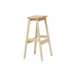 Angle Standard Bar Stool, beech, Form & Refine
