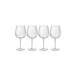 Optica Gin & Tonic Glasses Burgundy 4 pcs, Luigi Bormioli