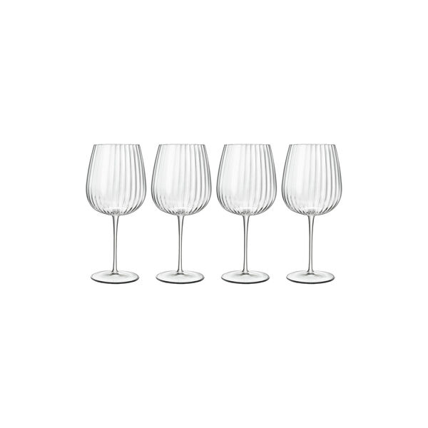 Optica Gin & Tonic Glasses Burgundy 4 pcs, Luigi Bormioli