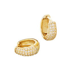 Dome Pave Hoops, Philippa Studios