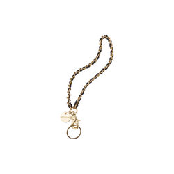 Short Chain Keyhanger, gold (platino), Depeche
