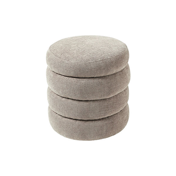 Alto Pouf with Storage Space, woven taupe, Westwing Collection