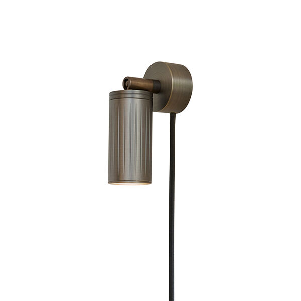 Luminar Canopy Wall Light, browned brass, Rama Lights