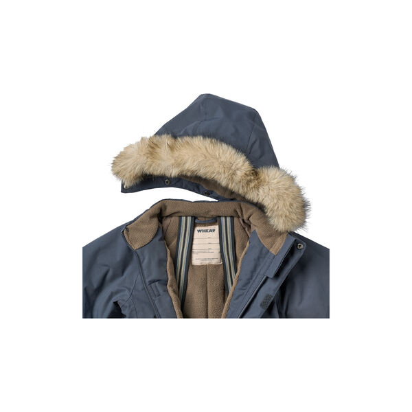 Snowsuit Moe, black sea open flowers, Wheat